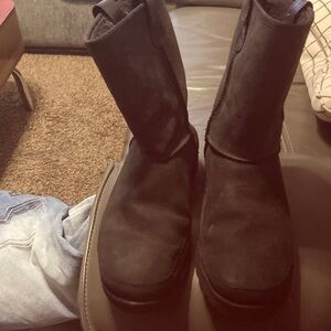 UGG Black Short Suede Boot